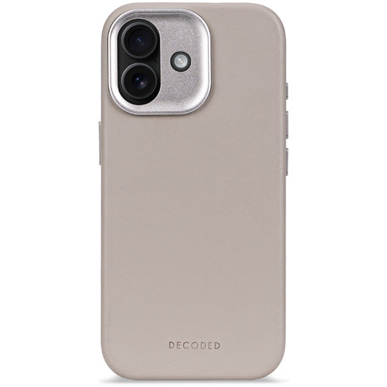 Coque en cuir iPhone 17 Solid clay