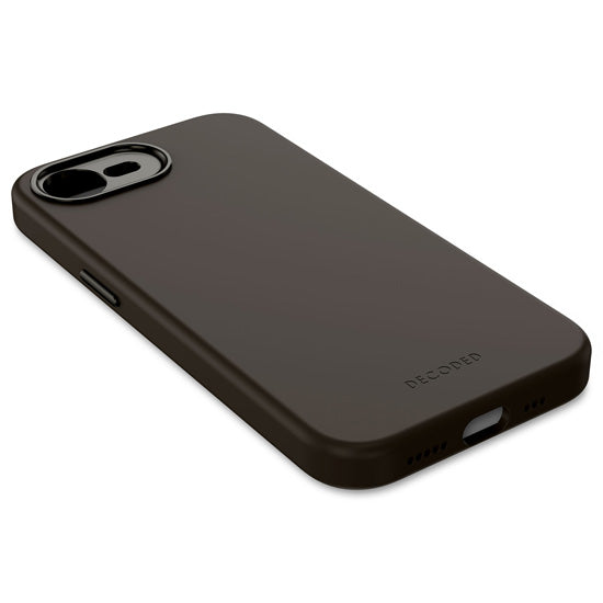 Coque en silicone pour iPhone 17e/16e Charcoa