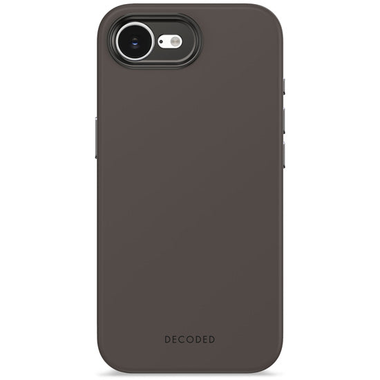 Coque en silicone pour iPhone 17e/16e Charcoa