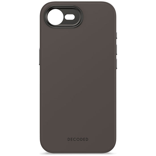 Coque en silicone pour iPhone 17e/16e Charcoa