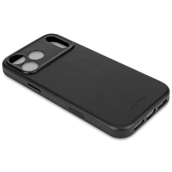 Coque en cuir iPhone 17 Pro Noir