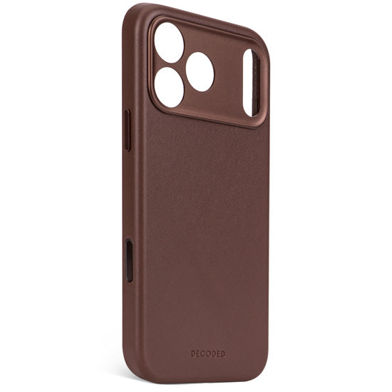 Coque en cuir iPhone 17 Pro Chocolate brown