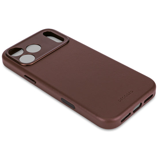 Coque en cuir iPhone 17 Pro Chocolate brown
