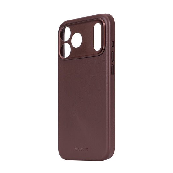 Coque en cuir iPhone 17 Pro Chocolate brown