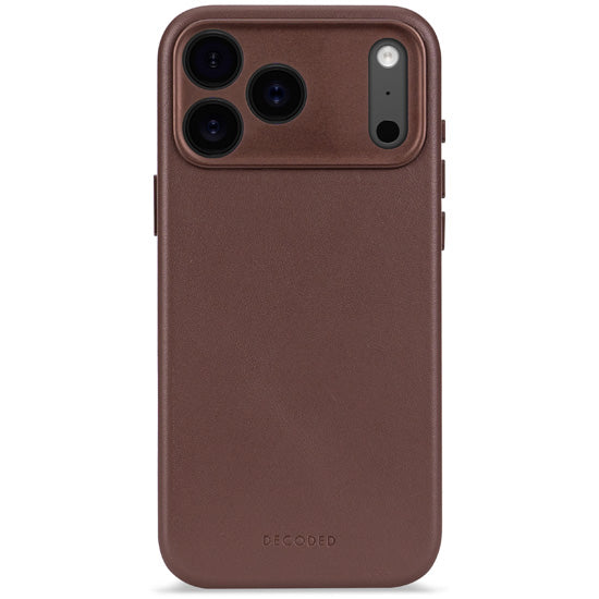 Coque en cuir iPhone 17 Pro Chocolate brown