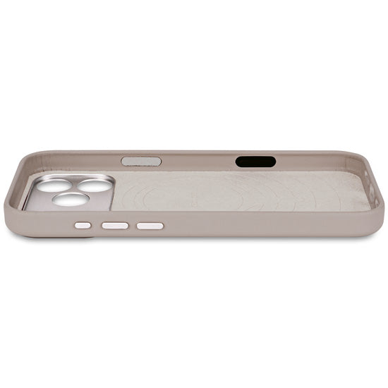 Coque en cuir iPhone 17 Pro Solid clay