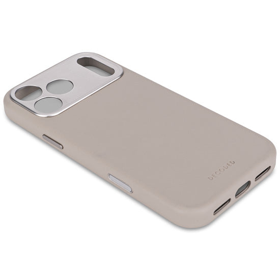 Coque en cuir iPhone 17 Pro Solid clay