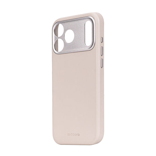 Coque en cuir iPhone 17 Pro Solid clay