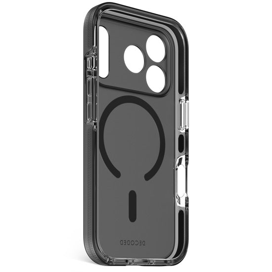 Coque transparente DropTec™ iPhone 17 Pro Frosted Black