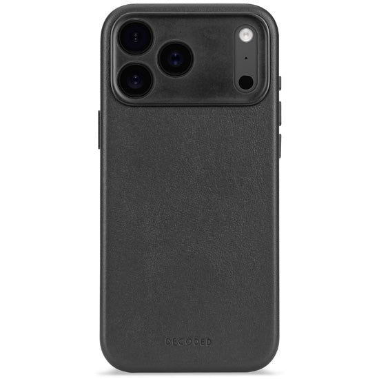 Coque en cuir iPhone 17 Pro Max Noir