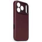 Coque en cuir iPhone 17 Pro Max Dark Ruby