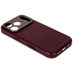 Coque en cuir iPhone 17 Pro Max Dark Ruby