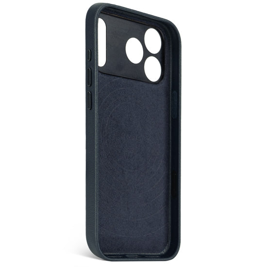 Coque en cuir iPhone 17 Pro Max Navy shadow