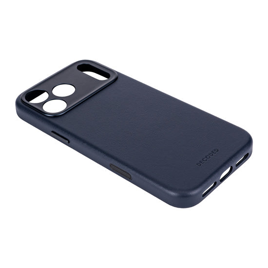 Coque en cuir iPhone 17 Pro Max Navy shadow