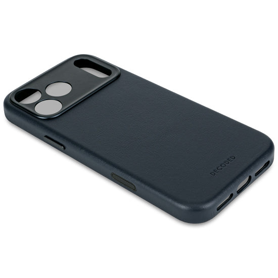 Coque en cuir iPhone 17 Pro Max Navy shadow