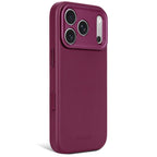 Coque en cuir MagSafe iPhone 18 Pro / 17 Pro Aubergine