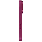 Coque en cuir MagSafe iPhone 18 Pro / 17 Pro Aubergine