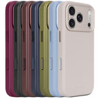 Coque en cuir MagSafe iPhone 18 Pro / 17 Pro Aubergine