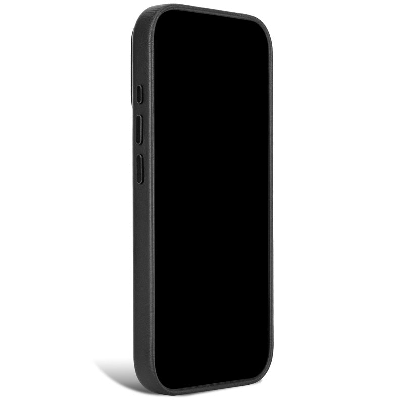 Coque en cuir MagSafe iPhone 18 Pro / 17 Pro Noir
