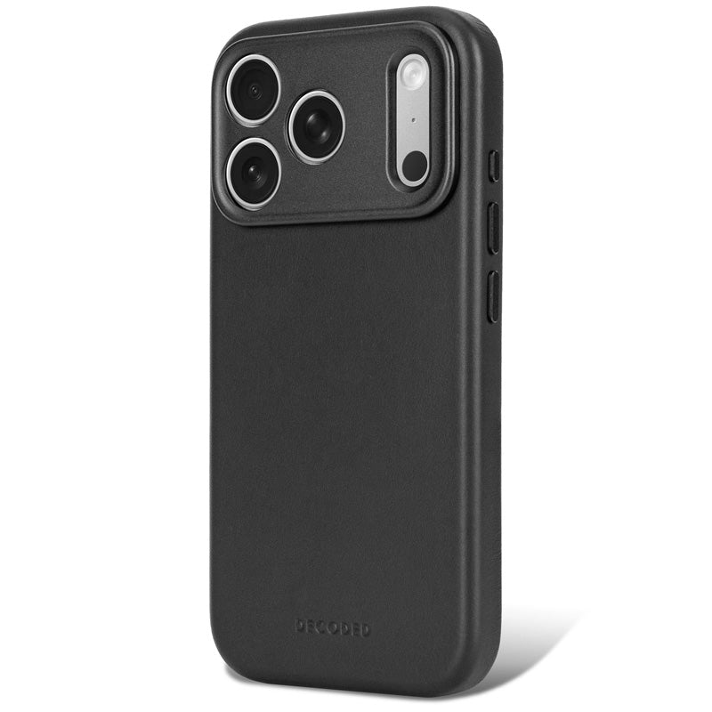 Coque en cuir MagSafe iPhone 18 Pro / 17 Pro Noir