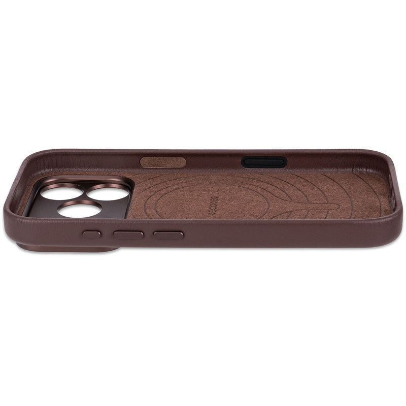 Coque en cuir MagSafe iPhone 18 Pro / 17 Pro Chocolat Brown