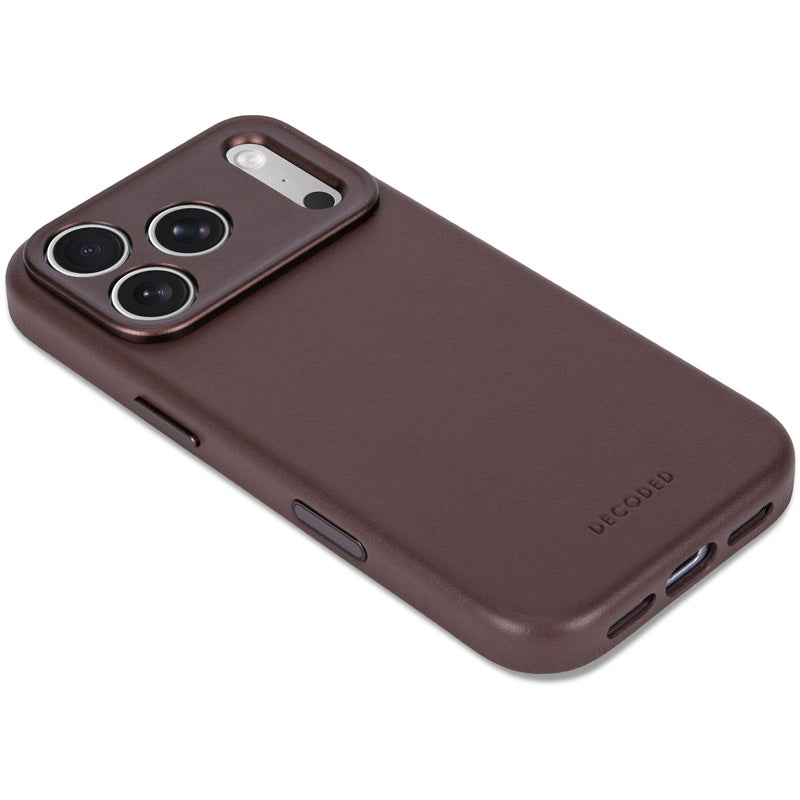Coque en cuir MagSafe iPhone 18 Pro / 17 Pro Chocolat Brown