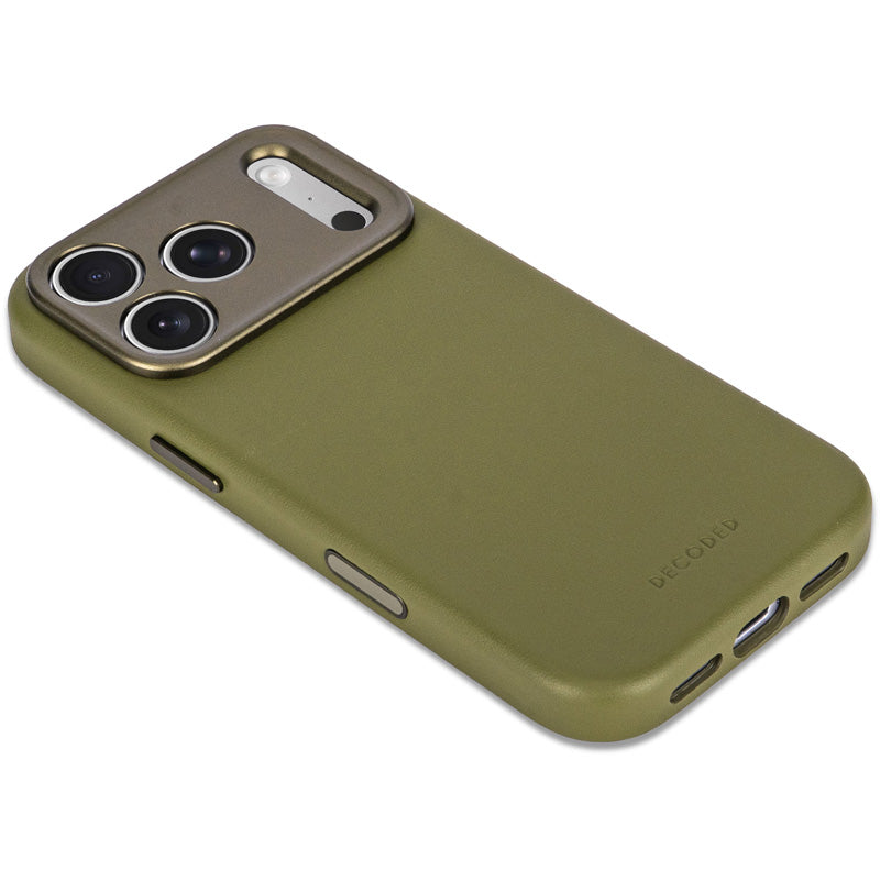 Coque en cuir MagSafe iPhone 18 Pro / 17 Pro Moss Green