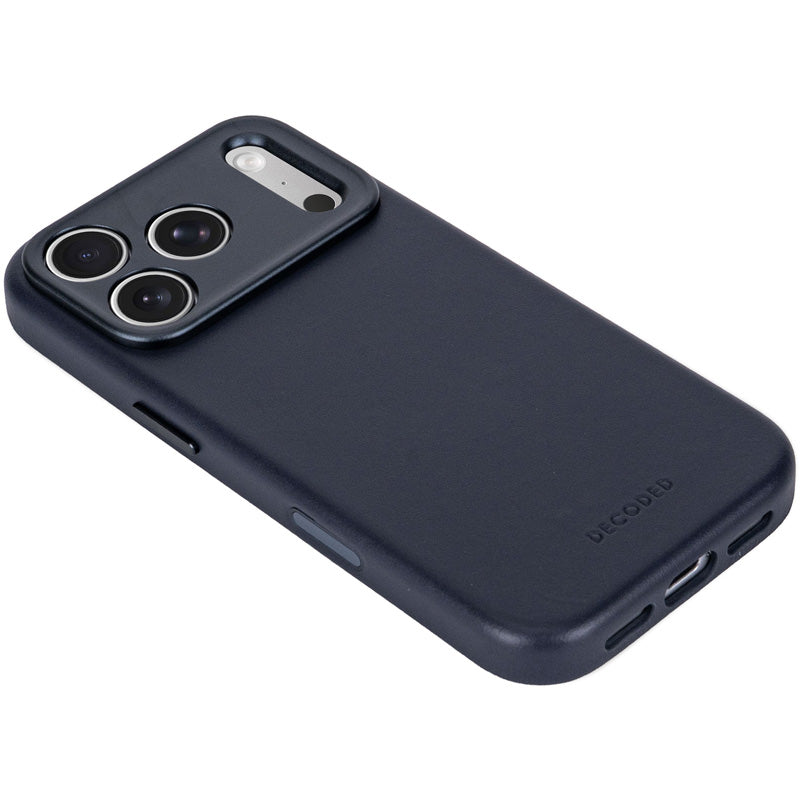 Coque en cuir MagSafe iPhone 18 Pro / 17 Pro Midnight