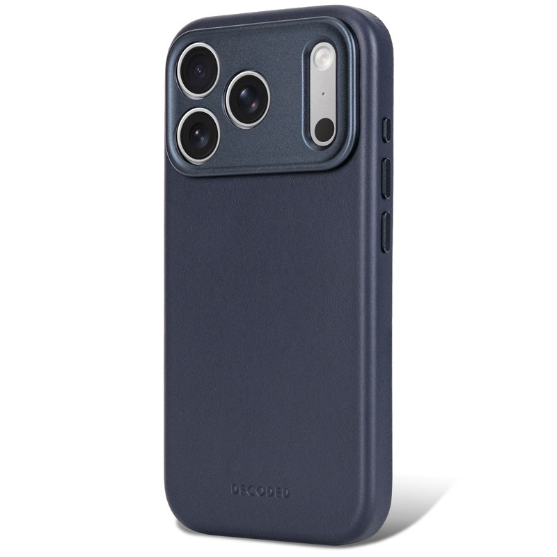 Coque en cuir MagSafe iPhone 18 Pro / 17 Pro Midnight