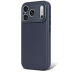Coque en cuir MagSafe iPhone 18 Pro / 17 Pro Midnight