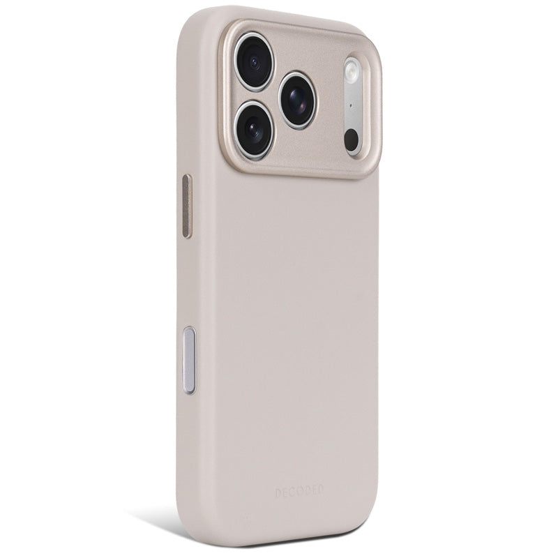Coque en cuir MagSafe iPhone 18 Pro / 17 Pro Taupe