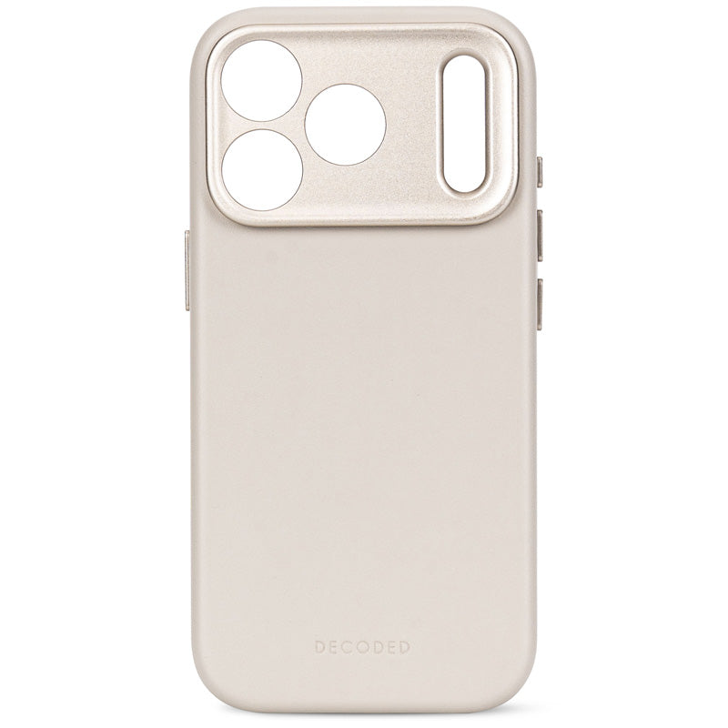 Coque en cuir MagSafe iPhone 18 Pro / 17 Pro Taupe