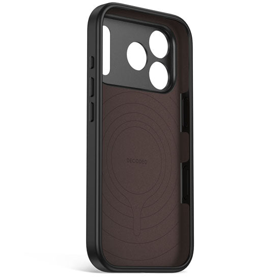Coque MagSafe Silicone Antimicrobienne iPhone 18 Pro / 17 Pro Carbon Black