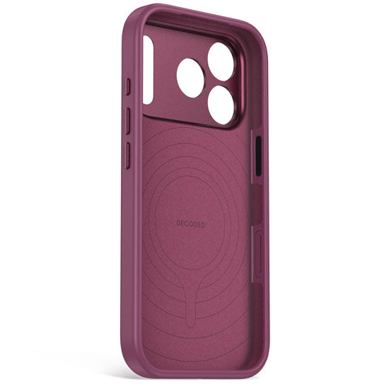 Coque MagSafe Silicone Antimicrobienne iPhone 18 Pro / 17 Pro Plum