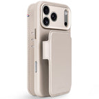 Folio detachable en cuir MagSafe iPhone 18 Pro / 17 Pro Taupe