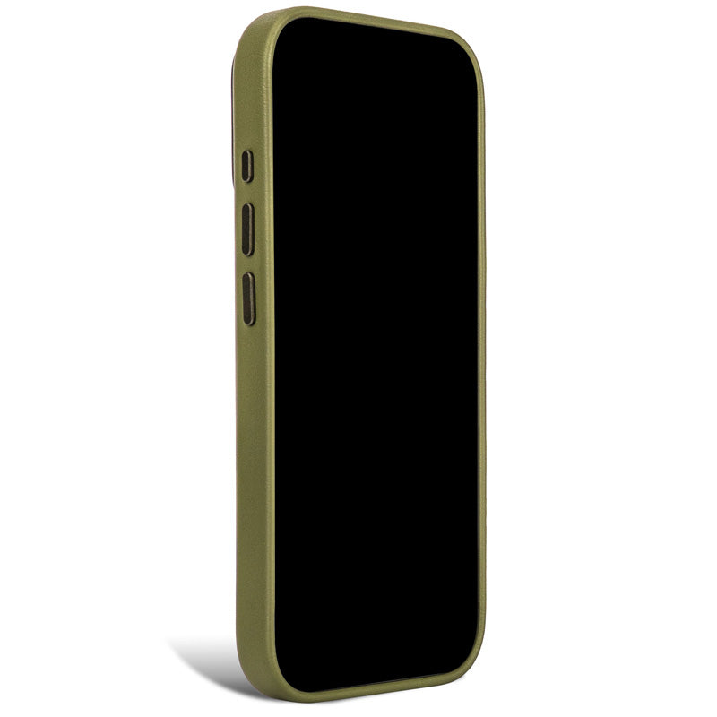 Coque en cuir MagSafe iPhone 18 Pro Max / 17 Pro Max Moss Green