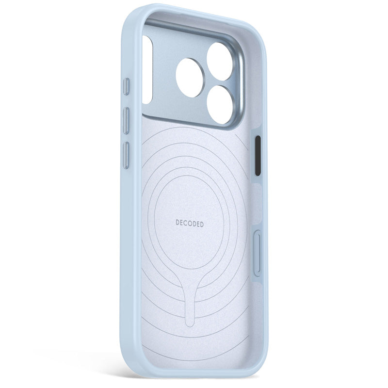 Coque MagSafe Silicone Antimicrobienne iPhone 18 Pro Max Light Blue