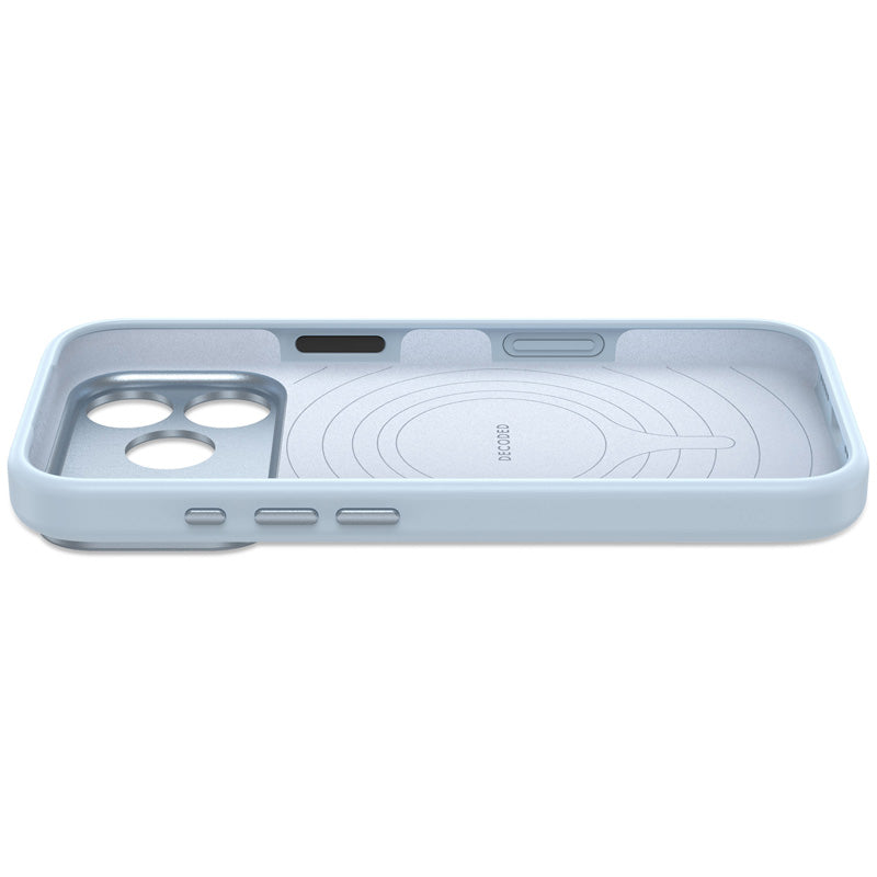 Coque MagSafe Silicone Antimicrobienne iPhone 18 Pro Max Light Blue