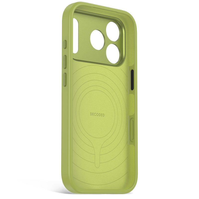 Coque MagSafe Silicone Antimicrobienne iPhone 18 Pro Max Moss Green