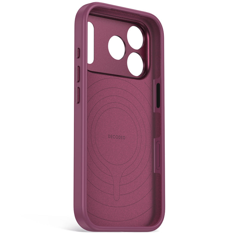 Coque MagSafe Silicone Antimicrobienne iPhone 18 Pro Max Plum