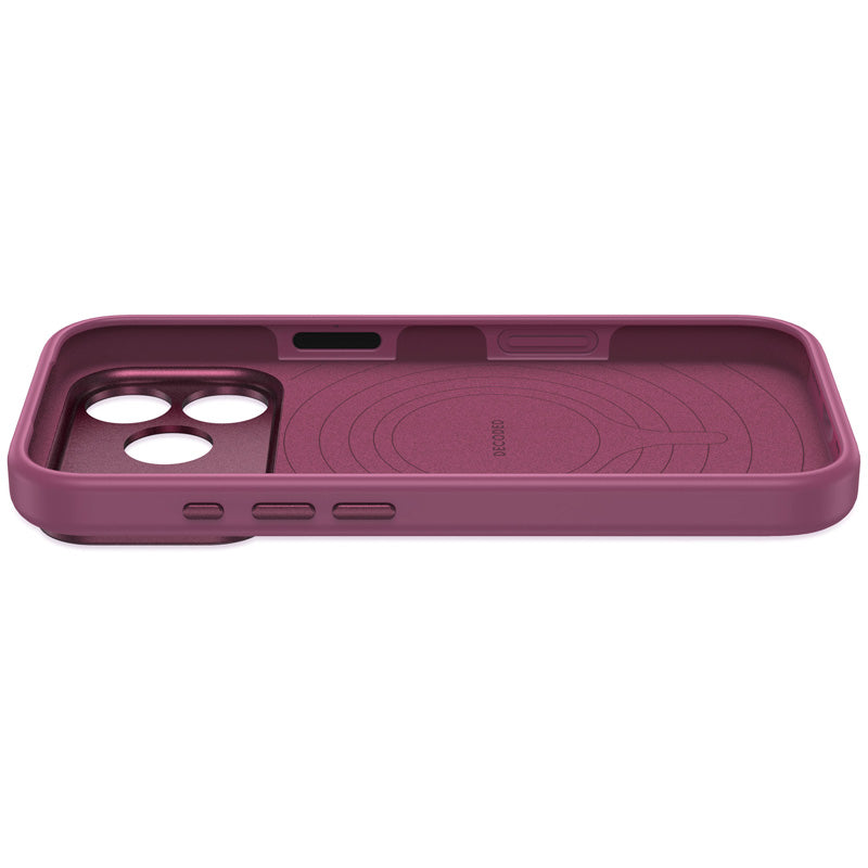 Coque MagSafe Silicone Antimicrobienne iPhone 18 Pro Max Plum