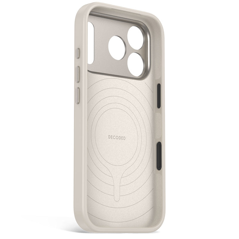Coque MagSafe Silicone Antimicrobienne iPhone 18 Pro Max Pebble Grey