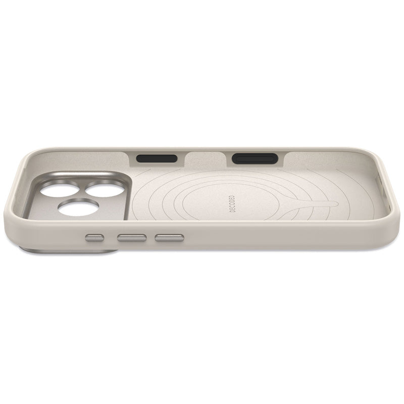 Coque MagSafe Silicone Antimicrobienne iPhone 18 Pro Max Pebble Grey