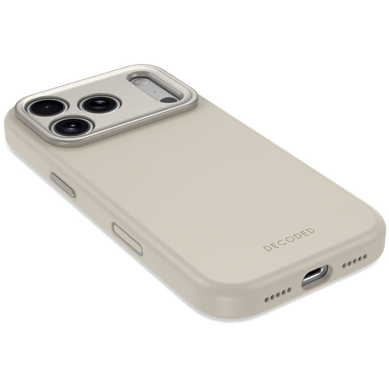 Coque MagSafe Silicone Antimicrobienne iPhone 18 Pro Max Pebble Grey
