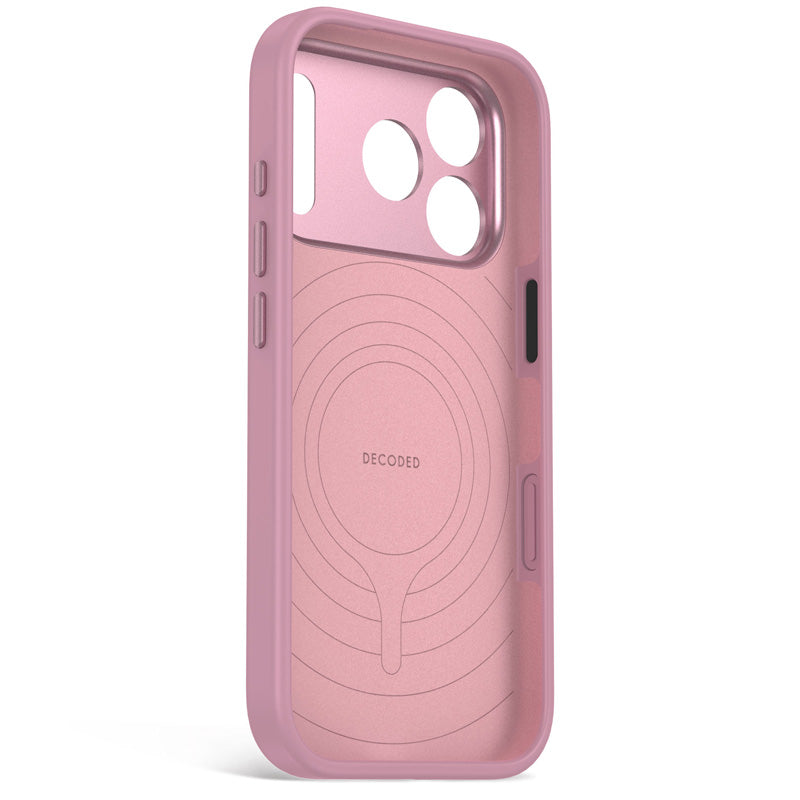 Coque MagSafe Silicone Antimicrobienne iPhone 18 Pro Max Rose Quartz