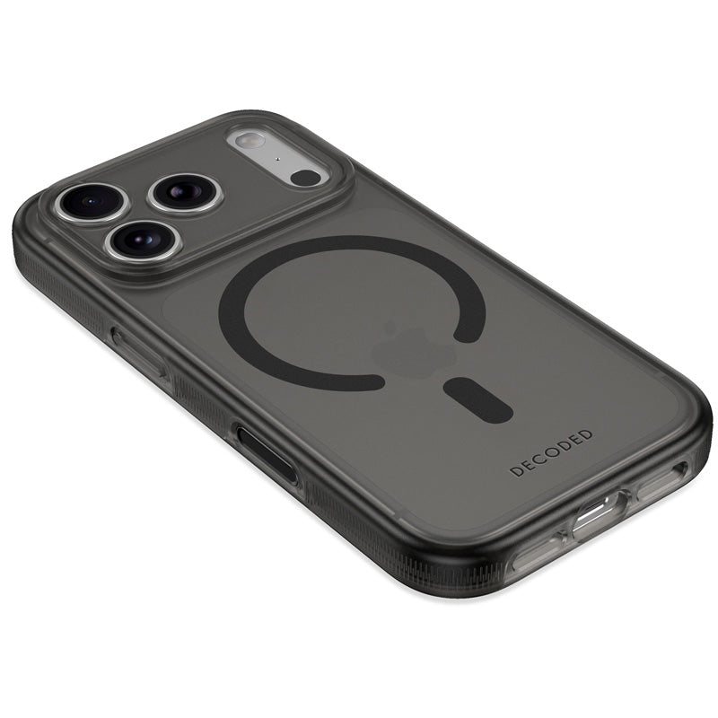Coque transparente DropTec™ iPhone 18 Pro Max Frosted Black