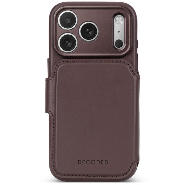 Folio detachable en cuir MagSafe iPhone 18 Pro Max / 17 Pro Max Chocolate Brown