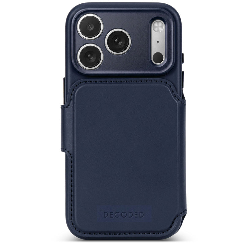 Folio detachable en cuir MagSafe iPhone 18 Pro Max Midnight
