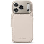 Folio detachable en cuir MagSafe iPhone 18 Pro Max Taupe