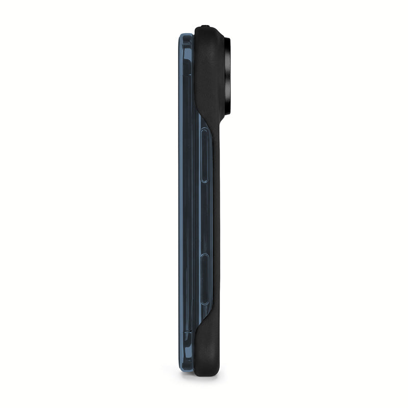 Coque en cuir MagSafe iPhone Duo Noir